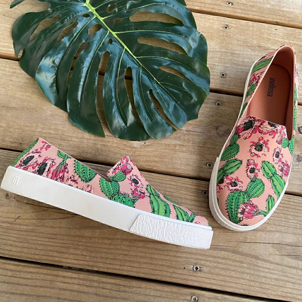Melissa Ground III Slip On Sneakers Pink Cactus 8
